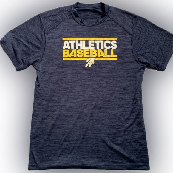 Athletics bundle, dry fit navy blue shirt and hat. Medium, "As" - Picture 3 of 8